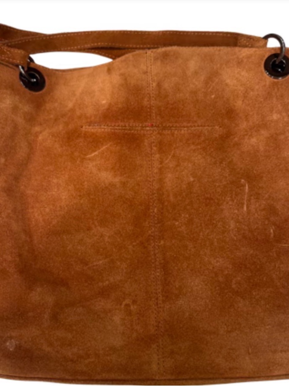 Hammitt Benjamin Cognac Brown Suede Tote Bag - Picture 2 of 11
